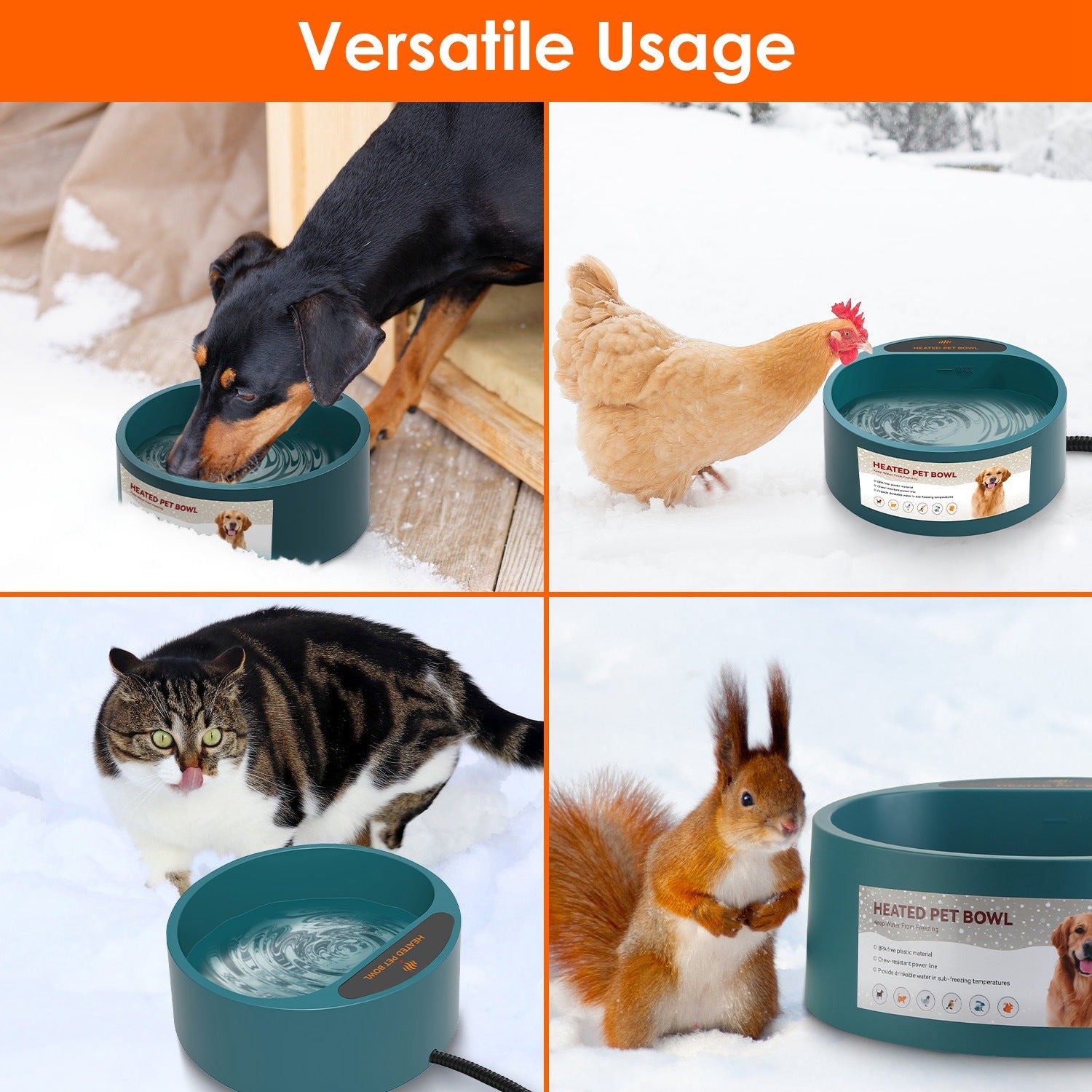 Why You Need the Heated Water Bowl for Your Pets This Winter